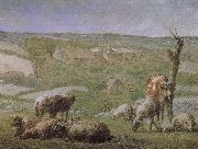 Jean Francois Millet The field with house china oil painting artist